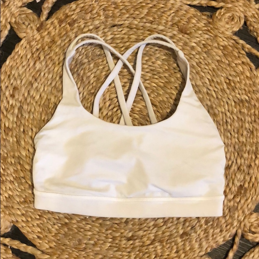 white lululemon bra